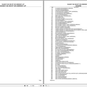 Komatsu Engine SAA6D114E 3B WT 26850001 UP Parts Catalog (1)