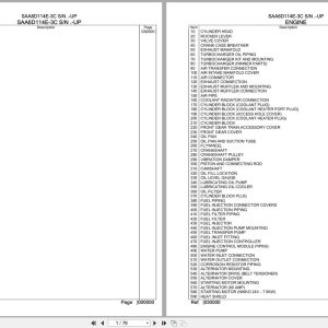 Komatsu Engine SAA6D114E 3C Parts Catalog (1)