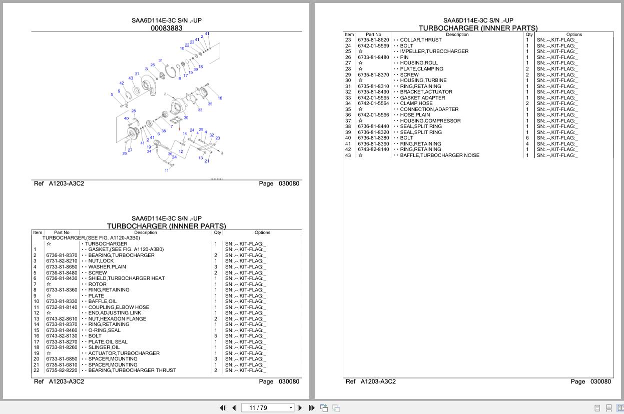 Komatsu Engine SAA6D114E 3C Parts Catalog (2)