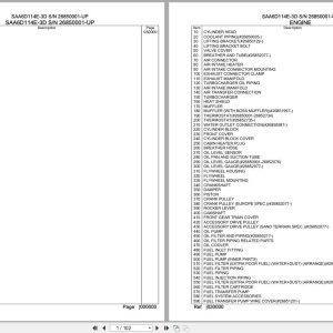 Komatsu Engine SAA6D114E 3D 26850001 UP Parts Catalog (1)