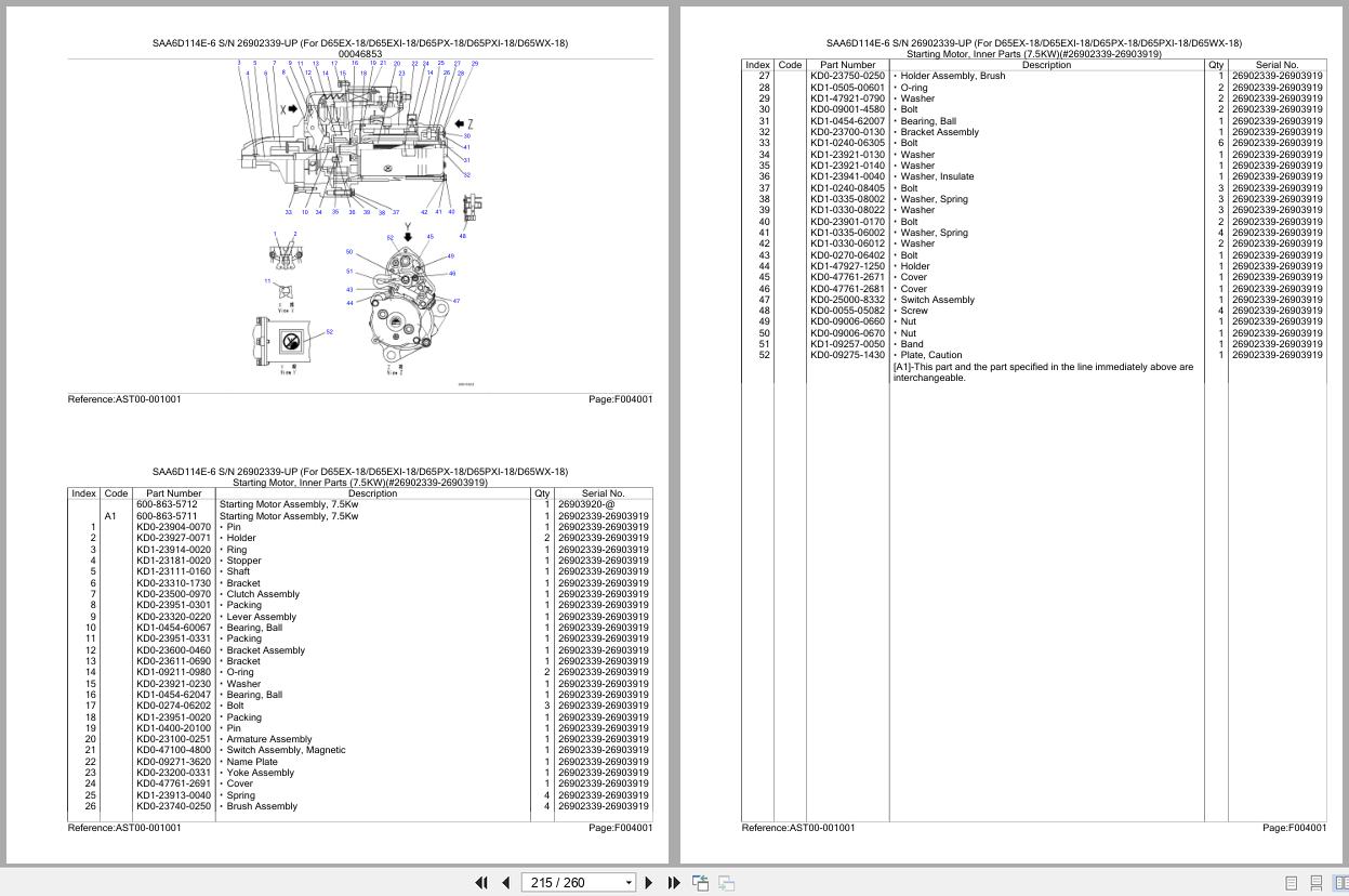 Komatsu Engine SAA6D114E 6 26902339 UP Parts Catalog (2)