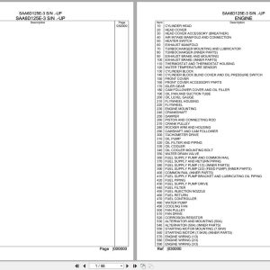 Komatsu Engine SAA6D125E 3 Parts Catalog (1)