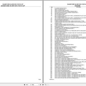 Komatsu Engine SAA6D125E 3A 8W 310314 UP Parts Catalog (1)