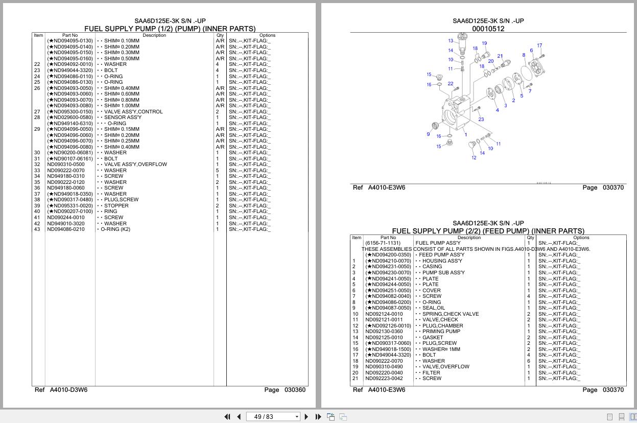 Komatsu Engine SAA6D125E 3K Parts Catalog (2)