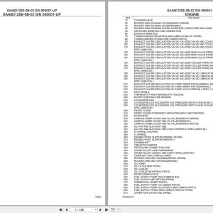 Komatsu Engine SAA6D125E 5B 02 560001 UP Parts Catalog (1)