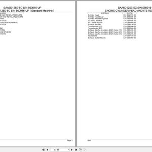 Komatsu Engine SAA6D125E 5C 560016 UP Parts Catalog (1)