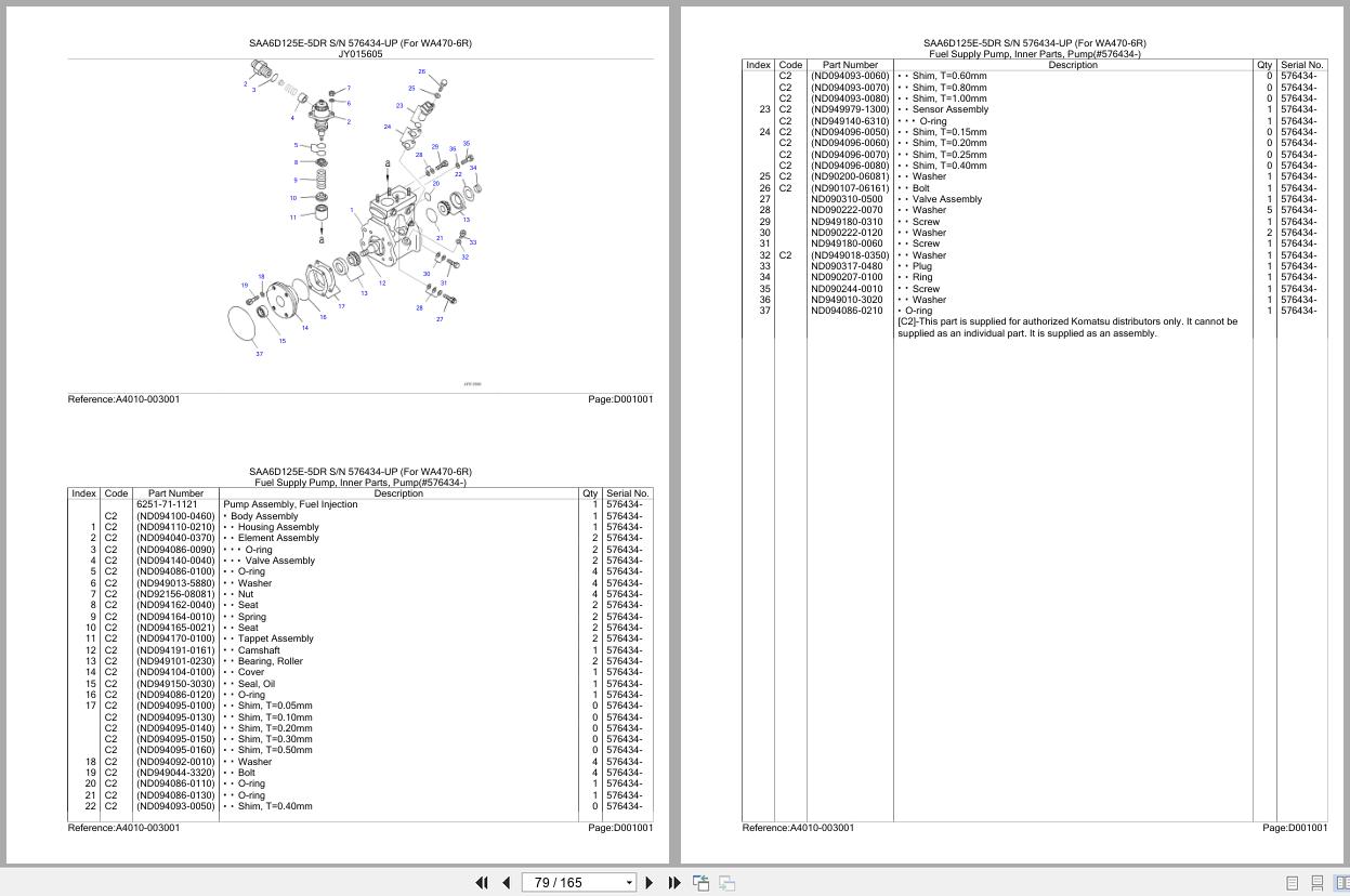 Komatsu Engine SAA6D125E 5DR 576434 UP Parts Catalog (2)