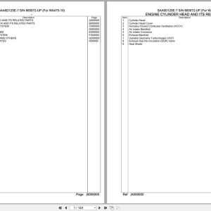 Komatsu Engine SAA6D125E 7 865972 UP Parts Catalog (1)