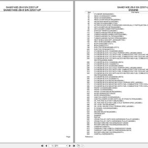 Komatsu Engine SAA6D140E 2B 8 22537 UP Parts Catalog (1)