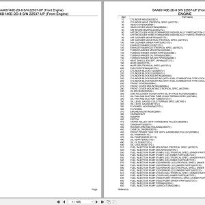 Komatsu Engine SAA6D140E 2D 8 22537 UP Parts Catalog (1)