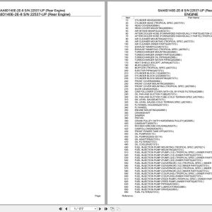 Komatsu Engine SAA6D140E 2E 8 22537 UP Parts Catalog (1)