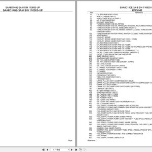 Komatsu Engine SAA6D140E 3A 8 110003 UP Parts Catalog (1)