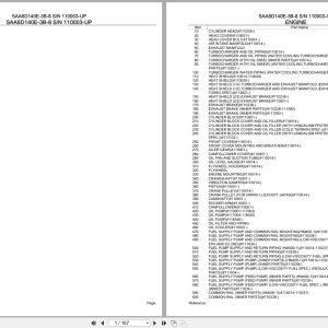 Komatsu Engine SAA6D140E 3B 8 110003 UP Parts Catalog (1)