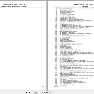 Komatsu Engine SAA6D140E 3E 8 110003 UP Parts Catalog (1)