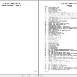 Komatsu Engine SAA6D140E 3J 8 110003 UP Parts Catalog (1)