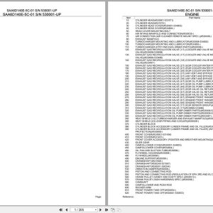 Komatsu Engine SAA6D140E 5C 01 530001 UP Parts Catalog (1)