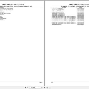 Komatsu Engine SAA6D140E 5D 530015 UP Parts Catalog (1)