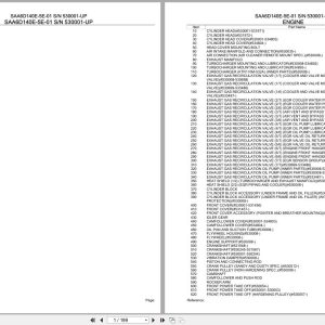 Komatsu Engine SAA6D140E 5E 01 530001 UP Parts Catalog (1)