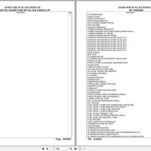 Komatsu Engine SAA6D140E 5F KU 530043 UP Parts Catalog (1)
