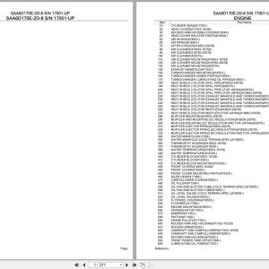 Komatsu Engine SAA6D170E 2D 8 17001 UP Parts Catalog (1)