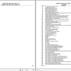Komatsu Engine SAA6D170E 3B 8 310001 UP Parts Catalog (1)