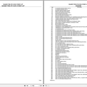 Komatsu Engine SAA6D170E 3F 8 310001 UP Parts Catalog (1)