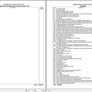 Komatsu Engine SAA6D170E 5 B 510017 UP Parts Catalog (1)