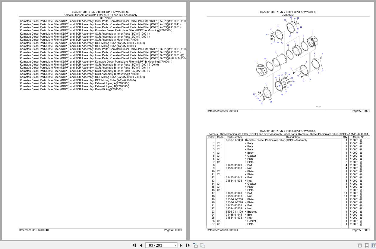 Komatsu Engine SAA6D170E 7 710001 UP Parts Catalog (2)