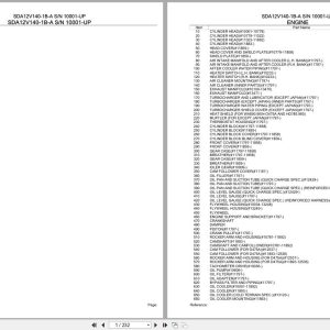 Komatsu Engine SDA12V140 1B A 10001 UP Parts Catalog (1)