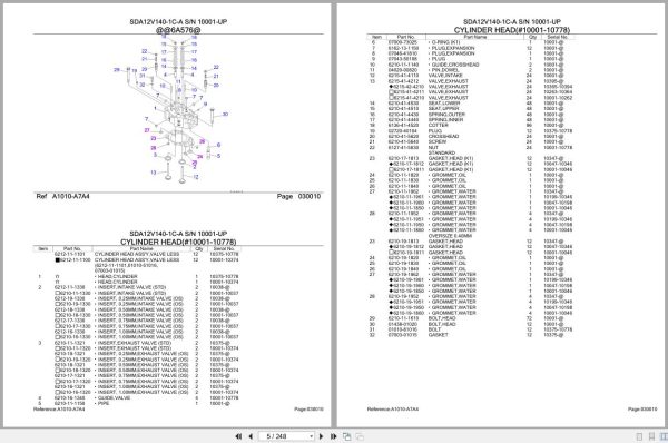 Komatsu Engine SDA12V140 1C A 10001 UP Parts Catalog (2)