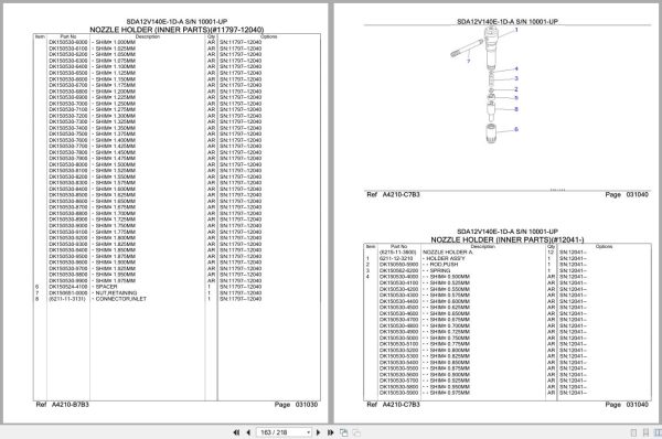 Komatsu Engine SDA12V140E 1D A 10001 UP Parts Catalog (2)