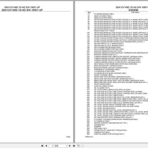 Komatsu Engine SDA12V140E 1D AD 10001 UP Parts Catalog (1)