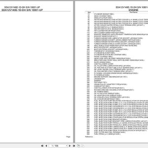 Komatsu Engine SDA12V140E 1D DH 10001 UP Parts Catalog (1)