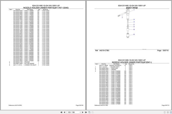 Komatsu Engine SDA12V140E 1D DH 10001 UP Parts Catalog (2)