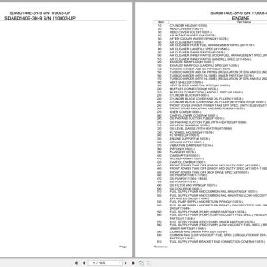 Komatsu Engine SDA6D140E 3H 9 110003 UP Parts Catalog (1)