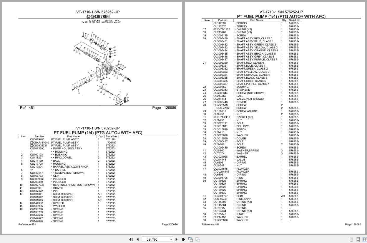 Komatsu Engine VT 1710 1 576252 UP Parts Catalog (2)