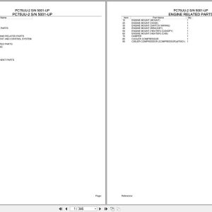 Komatsu Excavator PC75UU 2 SN 5001 UP Parts Catalog 1