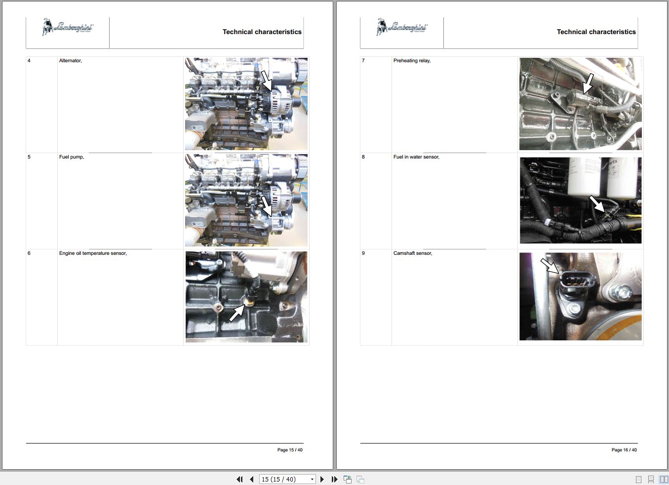 Lamborghini Tractor SPIRE 90 ZKDBC40200TL30001 Workshop Manual and Diagrams 2