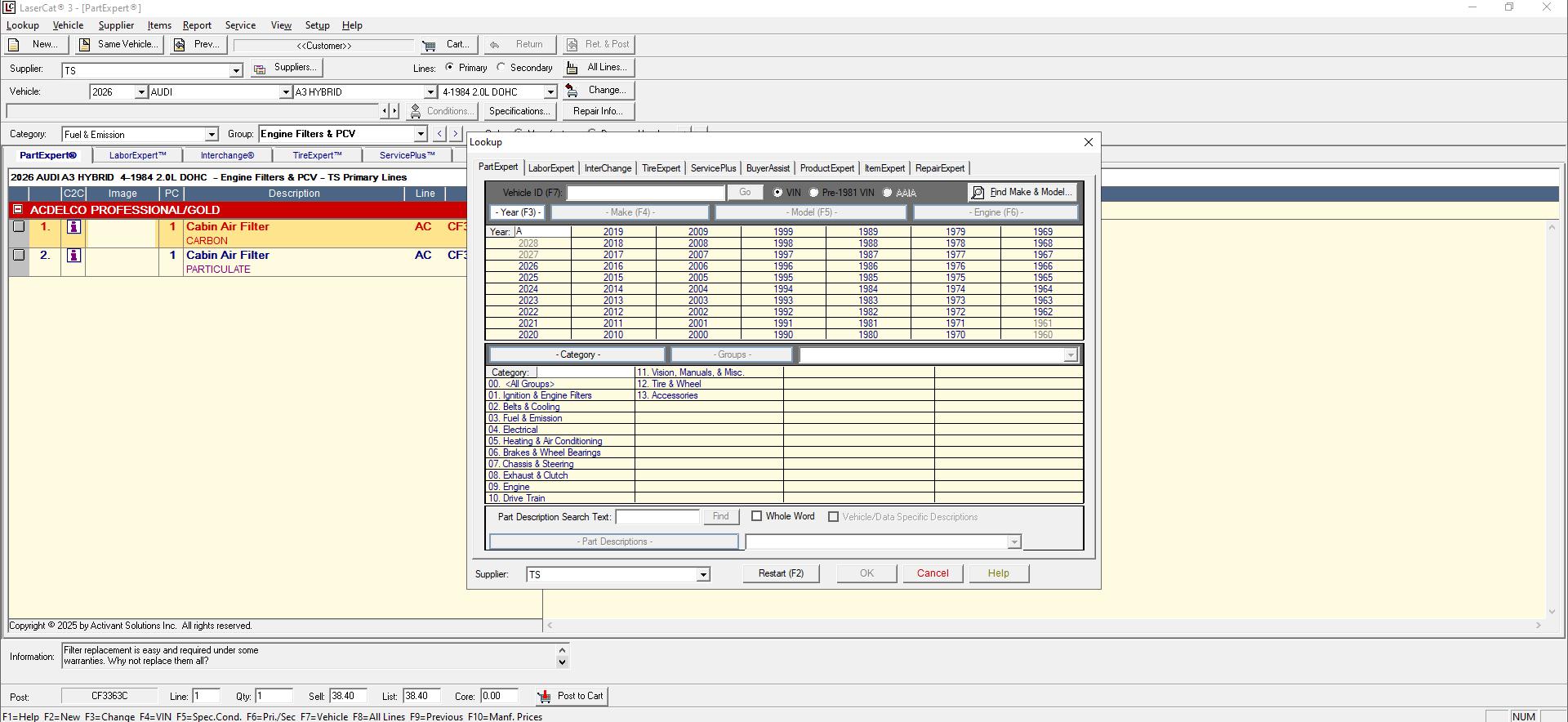 LaserCAT EPC USA 08.2025 Spare Parts Catalog 1