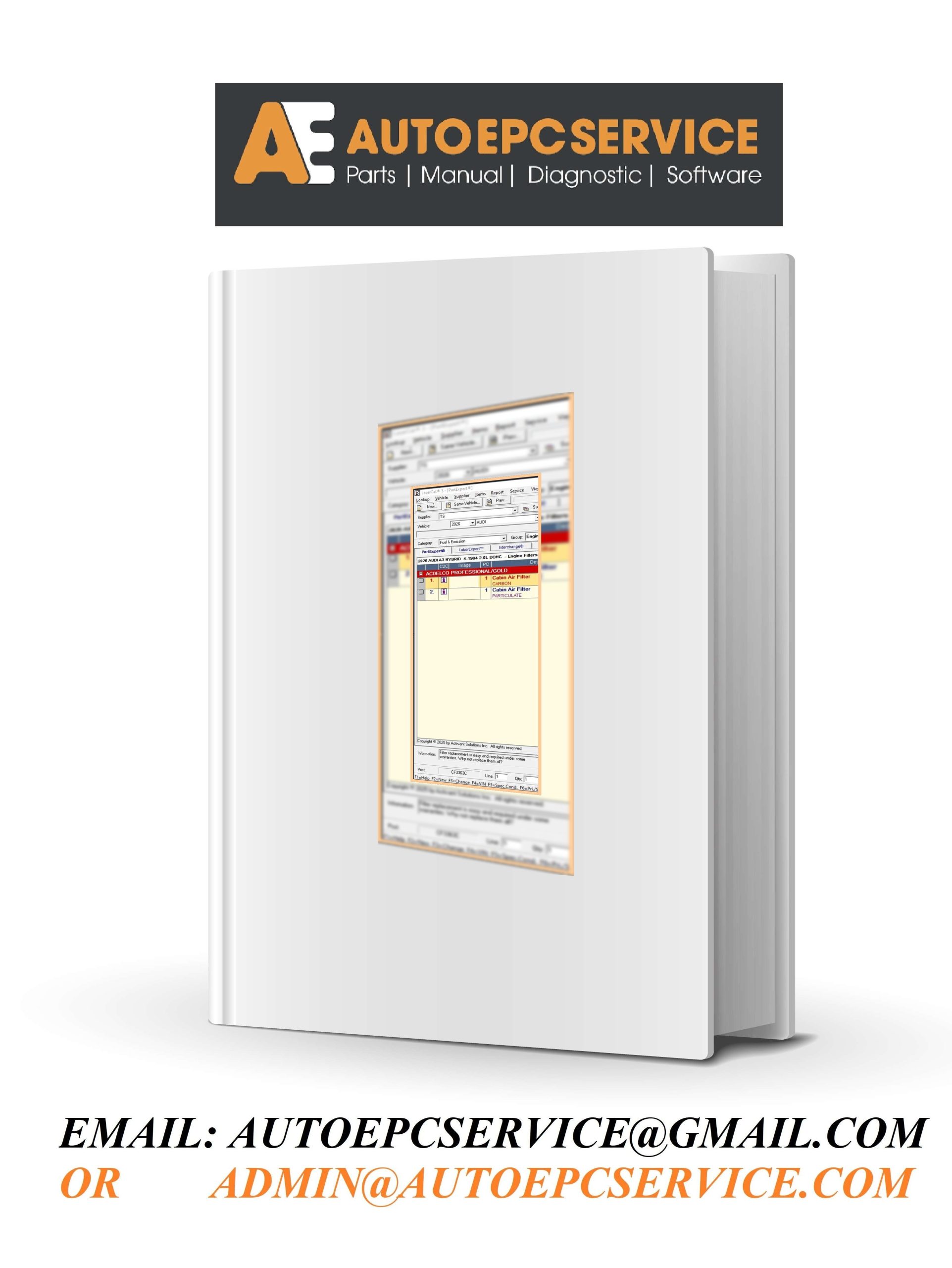 LaserCAT EPC USA 08.2025 Spare Parts Catalog Cover