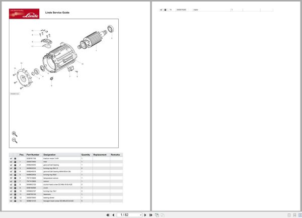Linde Forklift D Series D1164 01 10.2021 Parts Catalog (1)