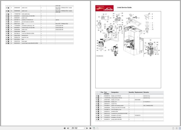 Linde Forklift D Series D1164 01 10.2021 Parts Catalog (2)