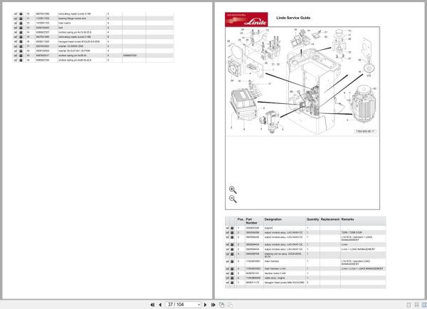 Linde Forklift D Series D1164-01 10.2023 Parts Catalog Linde Forklift D Series D1164 01 10.2023 Parts Catalog (2)