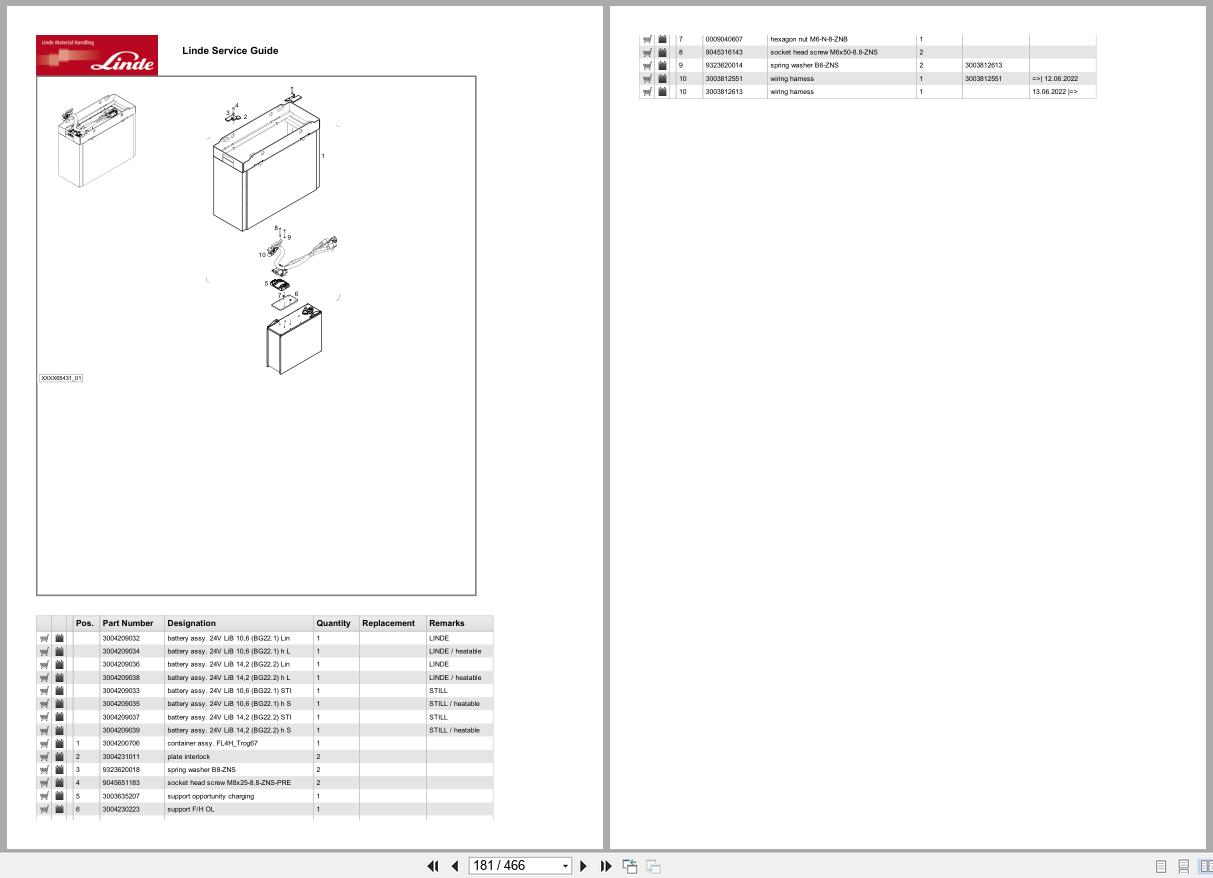 Linde Forklift D Series D1173 01 03.2024 Parts Catalog (2)