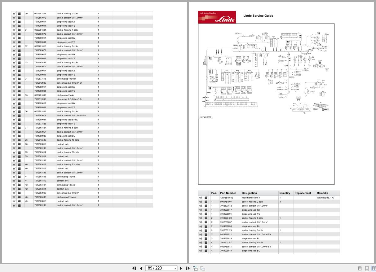 Linde Forklift E Series E1287 01 Parts Catalog (2)