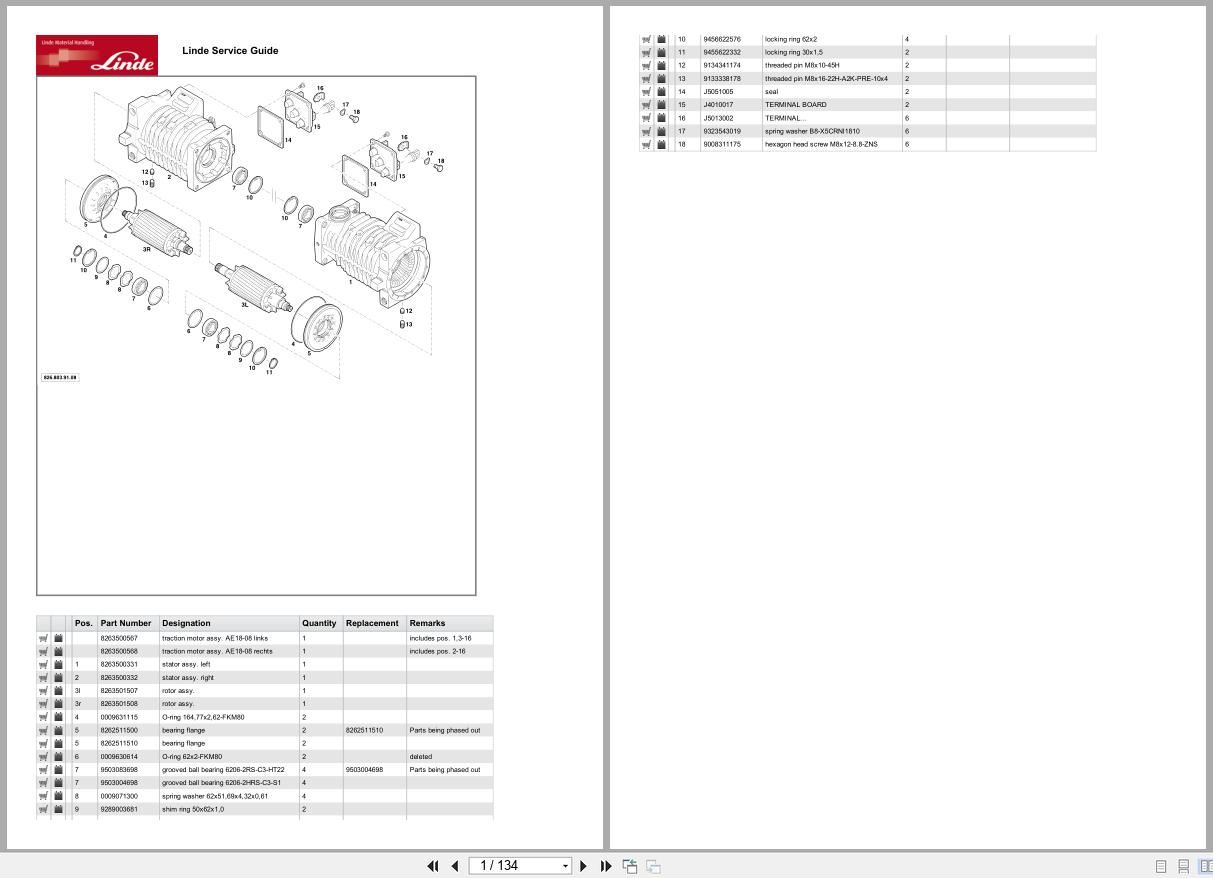 Linde Forklift E Series E335 03 Parts Catalog (1)