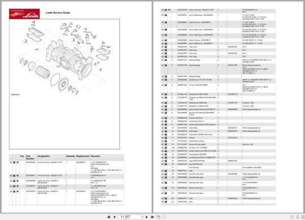 Linde Forklift E Series E386 01 E12 14 15 16 18 20 Parts Catalog (1)