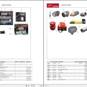 Linde Forklift E Series E386-01 E14-20 Ex-02 - Zone 1 21 (2G 2D) Parts Catalog Linde Forklift E Series E386 01 E14 20 Ex 02 Zone 1 21 (2G 2D) Parts Catalog (2)