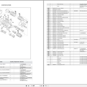 Linde Forklift E Series E388 01 E35 40 45 50 Parts Catalog (1)