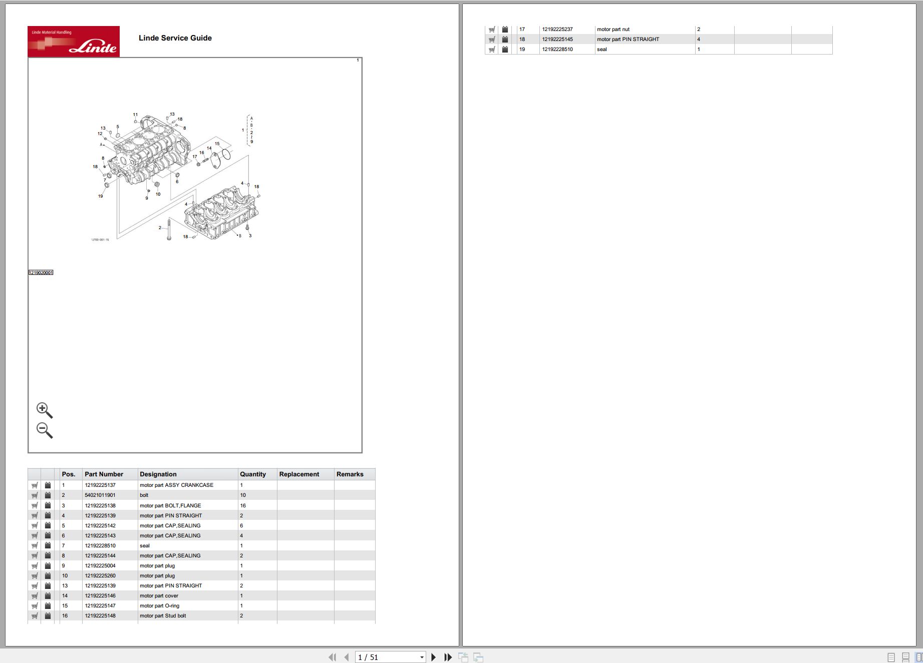 Linde Forklift H Series H1220 01 H25 H30 H35D T 11.2023 Parts Catalog (2)